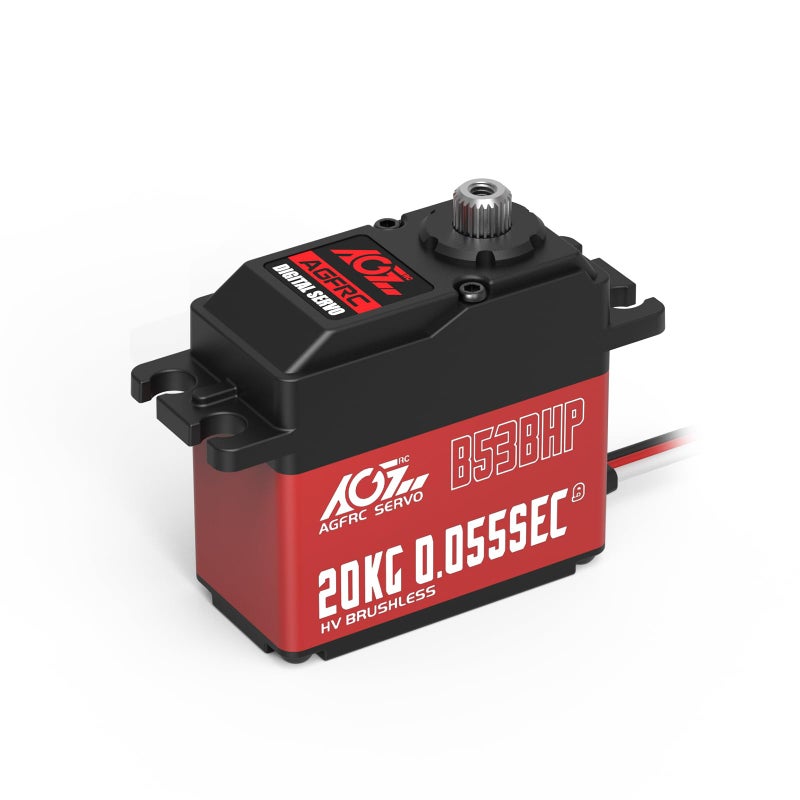 AGFRC High-Speed Brushless Steering RC-Servo-Motor - 0.055Sec Upgraded Digital Servo with Metal Gear for 1/10 RC Car Boat Crawler(B53BHP V2) - Image 1
